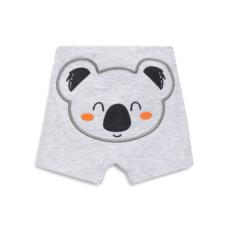 Boys Light Grey Short Knitted Trousers image number null